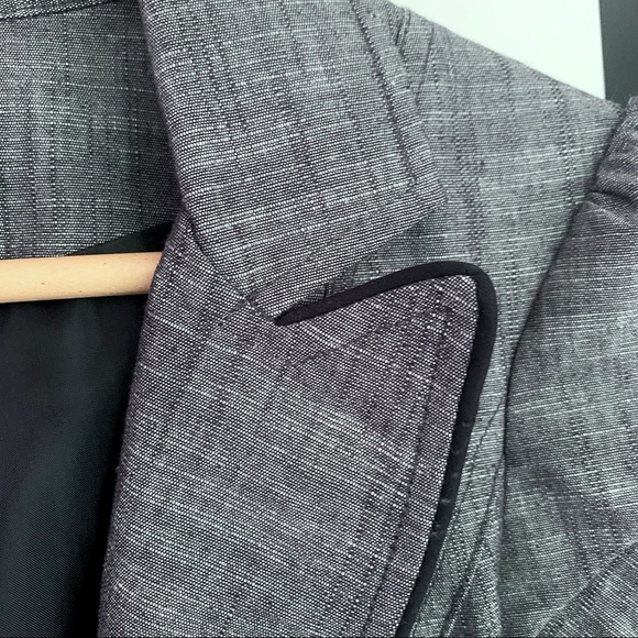 BCX Short Sleeve Blazer with Waist Tie - Picture 7 of 11